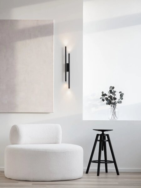 Designové nástěnné svítidlo Brillia Černá