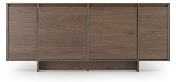 Čtyřdveřová komoda Zolia 180 cm na kuchyňském soklu - ořech elegant