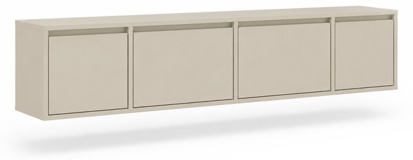 Závěsná čtyřdveřová TV skříňka Zolia 180 cm - kašmír