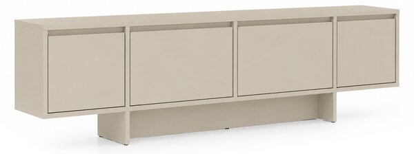 Čtyřdveřová TV skříňka Zolia 180 cm na soklu - kašmír