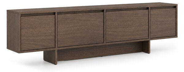 Skříňka RTV čtyřdveřová Zolia 180 cm na soklu - ořech elegant