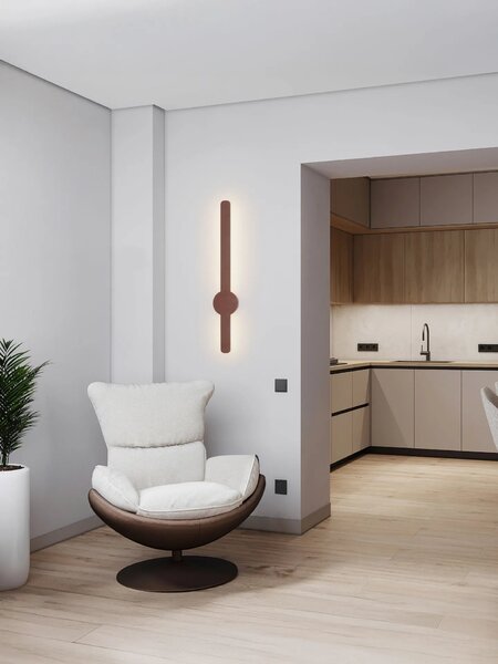 Designové nástěnné svítidlo Norei Hnědá