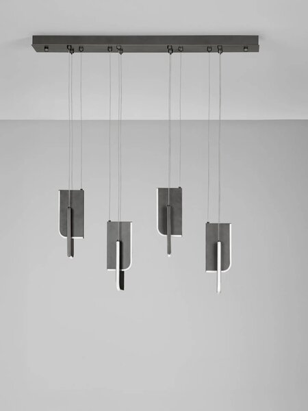 Moderní nástěnné svítidlo Totem 36W – Šedá