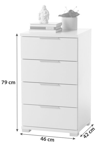 Noční stolek dub Sonoma 4 zásuvky