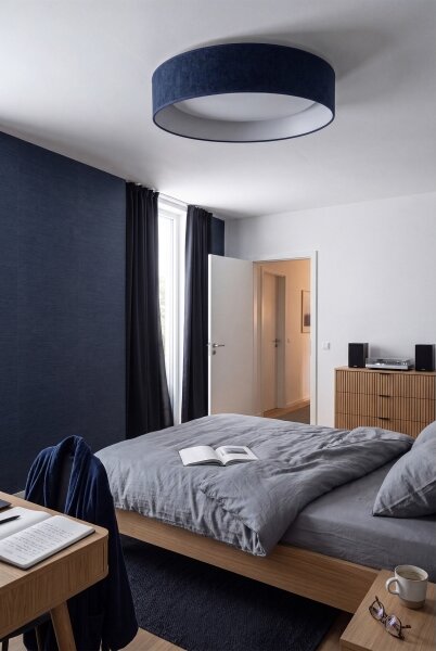 Brilagi - LED Stropní svítidlo VELVET SIMPLE LED/24W/230V 4000K pr. 45 cm modrá