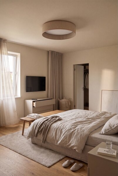 Brilagi - LED Stropní svítidlo VELVET SIMPLE LED/24W/230V 4000K pr. 45 cm béžová