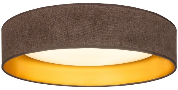 Brilagi-LED Str. svítidlo VELVET SIMPLE LED/24W/230V 3000K pr. 45 cm hnědá/zlatá