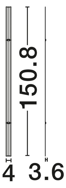 Moderní nástěnné svítidlo Invento 150 Černá D