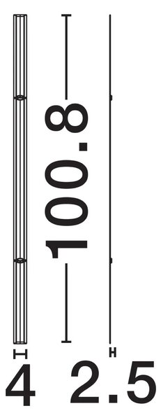 Moderní nástěnné svítidlo Invento 100 Černá B
