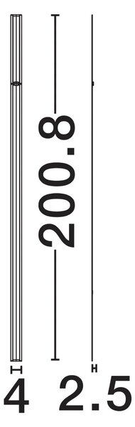 Moderní nástěnné svítidlo Invento 200 Černá C