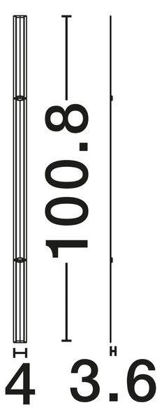 Moderní nástěnné svítidlo Invento 100 Bílá D