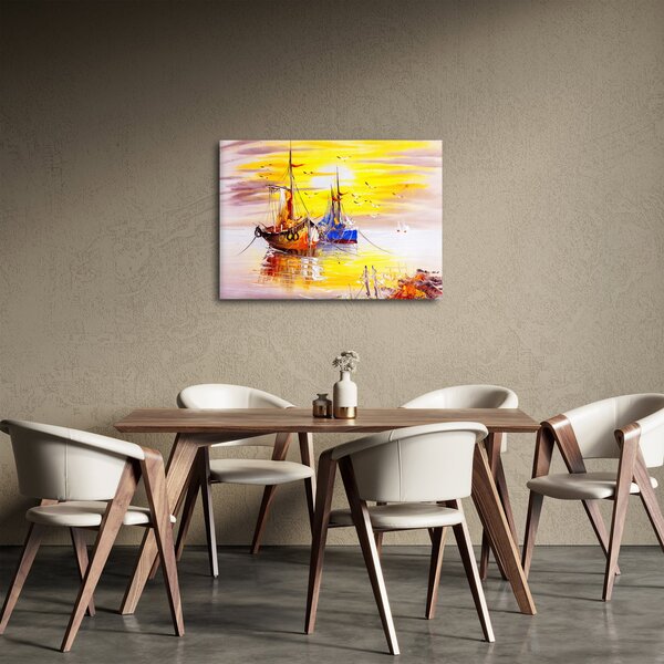 Obraz - Malba lodí (70x50 cm)