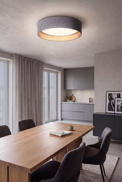 Brilagi-LED Stropní svítidlo VELVET SIMPLE LED/24W/230V 4000K pr. 45 cm šedá/zl