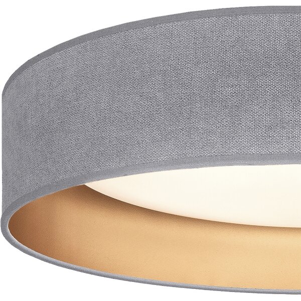 Brilagi-LED Stropní svítidlo VELVET SIMPLE LED/24W/230V 4000K pr. 45 cm šedá/zl