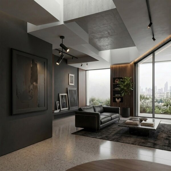 Brilagi - Lustr na tyči BRANCH 2xGU10/30W/230V černá