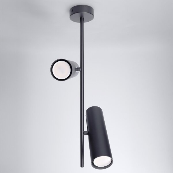 Brilagi - Lustr na tyči BRANCH 2xGU10/30W/230V černá