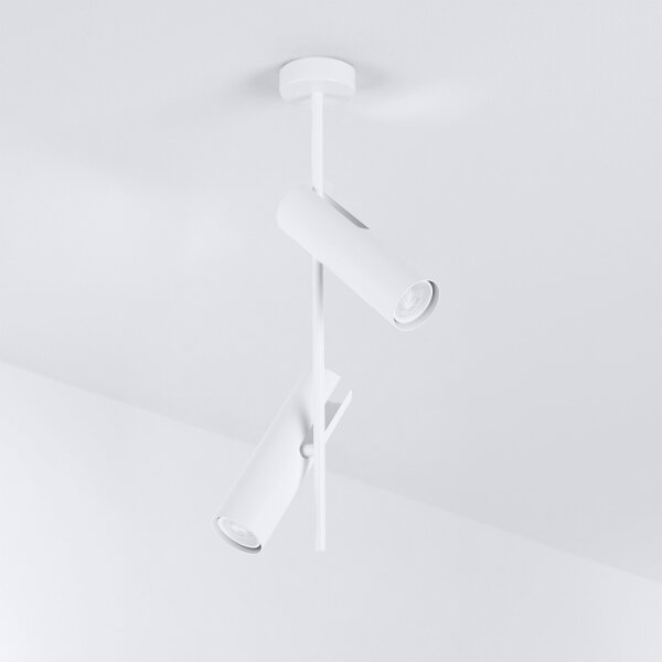 Brilagi - Lustr na tyči BRANCH 2xGU10/30W/230V bílá