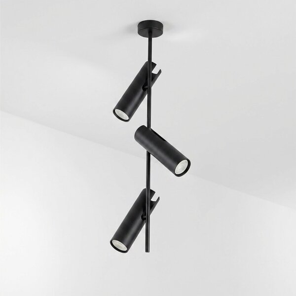 Brilagi - Lustr na tyči BRANCH 3xGU10/30W/230V černá