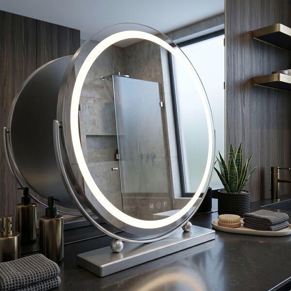 Zrcadlo Rea Make-Up Led Chrome