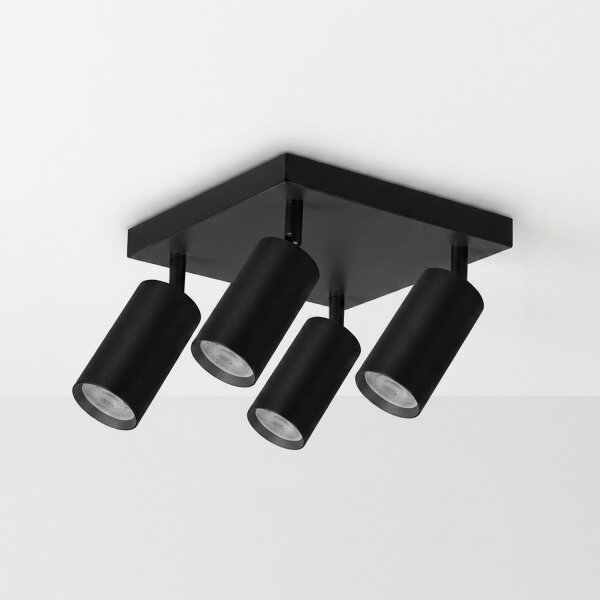 Brilagi - Bodové svítidlo SELE SQUARE 4xGU10/30W/230V černá