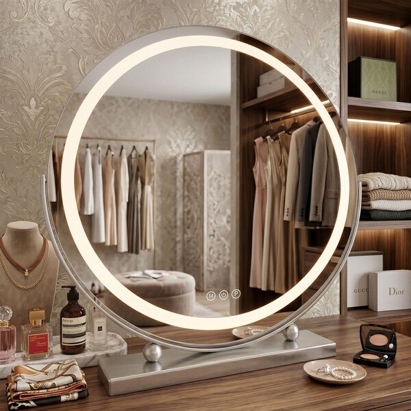Zrcadlo Rea Make-Up Led Chrome