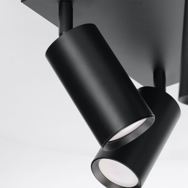 Brilagi - Bodové svítidlo SELE SQUARE 4xGU10/30W/230V černá