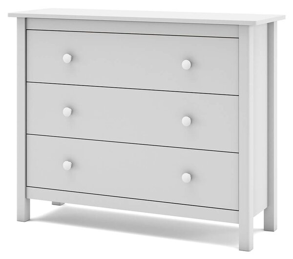 Komoda xamia 100 x 80 cm bílá