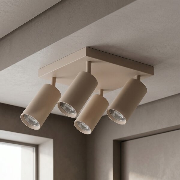 Brilagi - Bodové svítidlo SELE SQUARE 4xGU10/30W/230V béžová