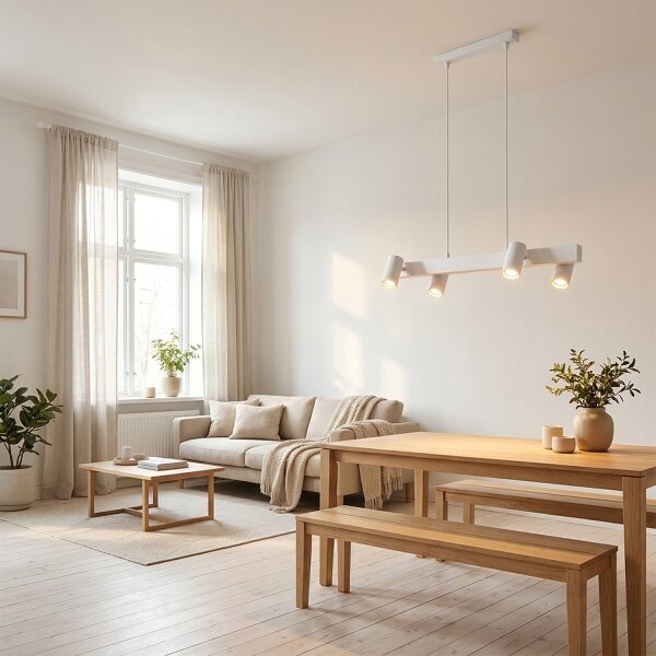 Brilagi - Lustr na lanku SELE 4xGU10/30W/230V bílá