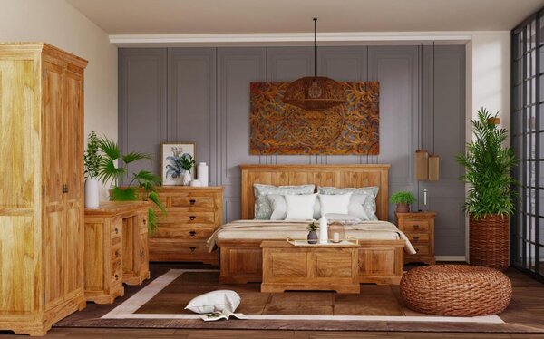 Postel Guru 160x200 z masivu mango