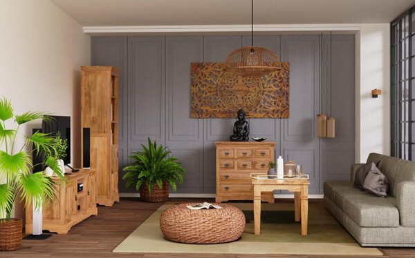 Komoda Guru 90x90x45 z masivu mango