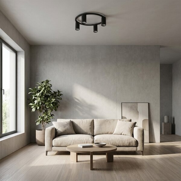 Brilagi - Stropní svítidlo SELE 4xGU10/30W/230V černá