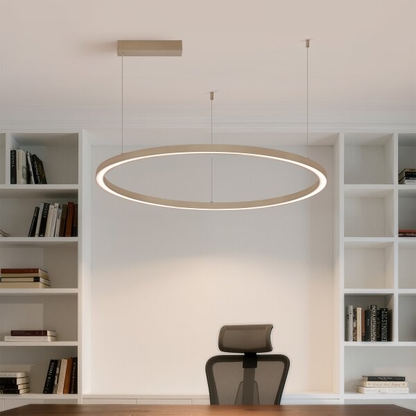 Brilagi - LED Stmív. lustr na lanku PORTOFINO LED/60W/230V pr. 80 cm béžová + DO