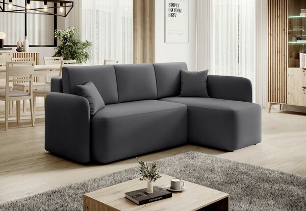ROHOVÁ SEDAČKA, textil, šedá MID.YOU - Sedací soupravy, Online Only