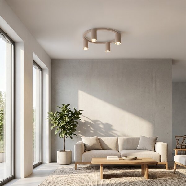 Brilagi - Stropní svítidlo SELE 4xGU10/30W/230V béžová