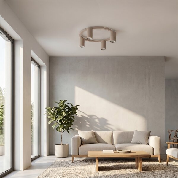 Brilagi - Stropní svítidlo SELE 4xGU10/30W/230V béžová