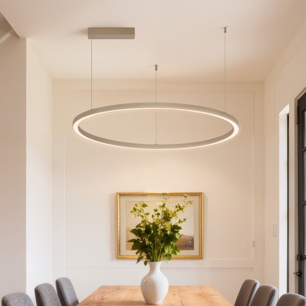 Brilagi - LED Stmív. lustr na lanku PORTOFINO LED/60W/230V pr. 80 cm béžová + DO