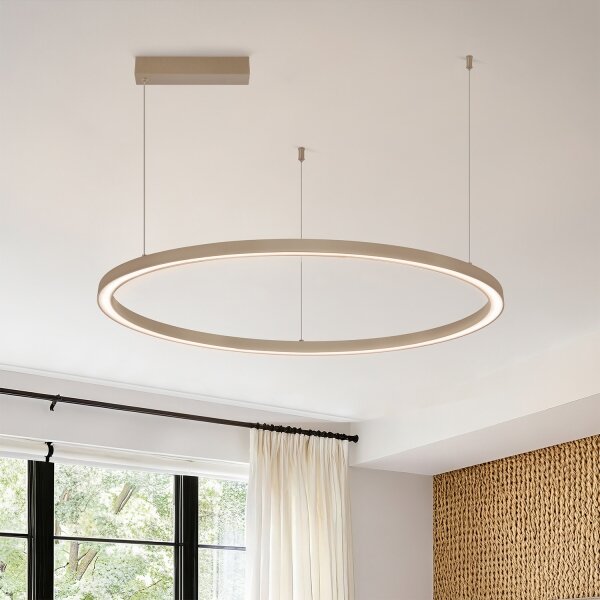 Brilagi - LED Stmív. lustr na lanku PORTOFINO LED/60W/230V pr. 80 cm béžová + DO
