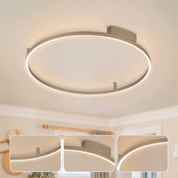 Brilagi - LED Stmívatelné svítidlo PORTOFINO LED/60W/230V pr. 80 cm béžová + DO