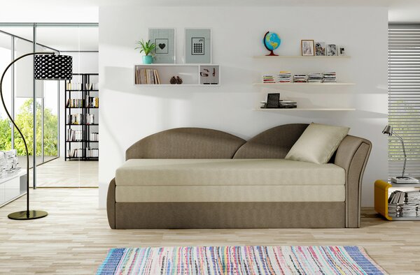 LENOŠKA, textil, hnědá, béžová MID.YOU - Online Only sedačky, Online Only