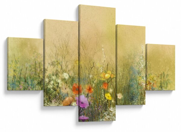 Obraz - Malovaná louka (125x70 cm)