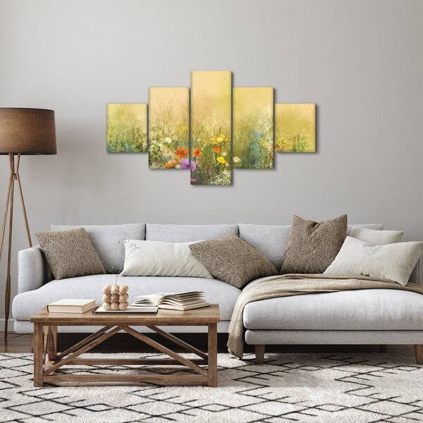 Obraz - Malovaná louka (125x70 cm)