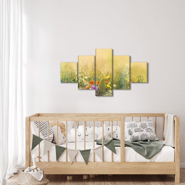 Obraz - Malovaná louka (125x70 cm)