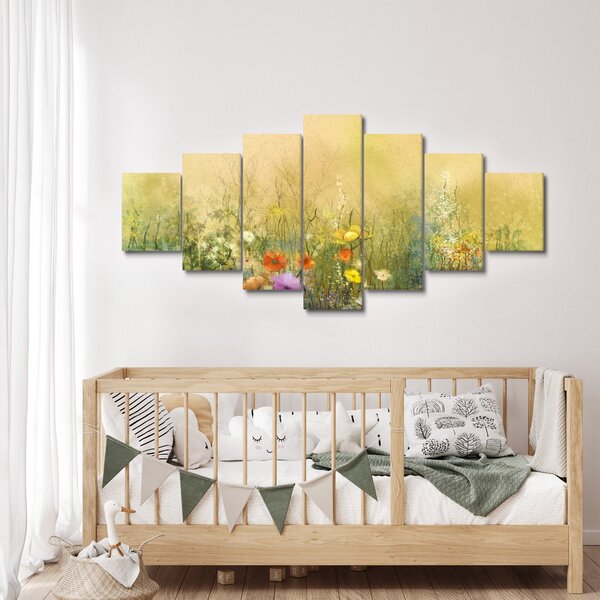 Obraz - Malovaná louka (210x100 cm)