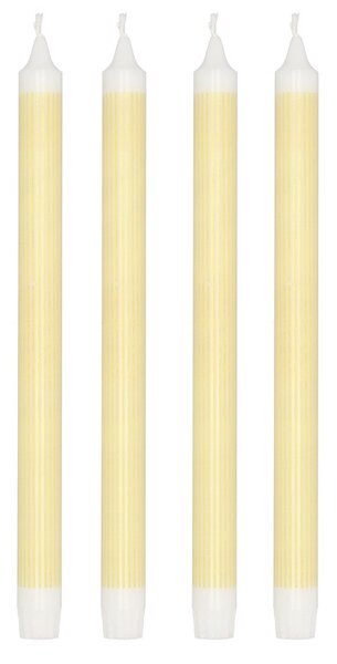 Villa Collection Sada kónických svíček Styles 29 cm Yellow (4 ks)