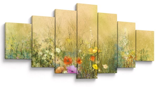 Obraz - Malovaná louka (210x100 cm)