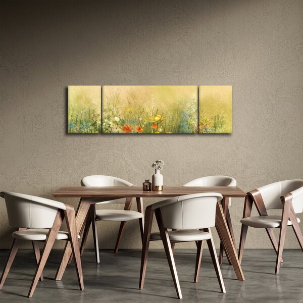 Obraz - Malovaná louka (170x50 cm)