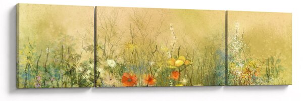 Obraz - Malovaná louka (170x50 cm)