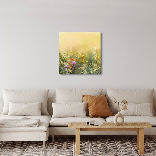 Obraz - Malovaná louka (30x30 cm)