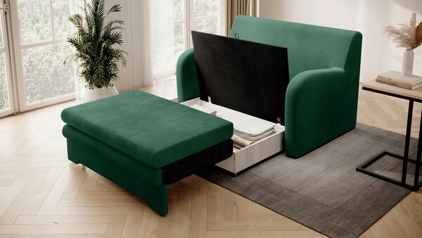 ROZKLÁDACÍ POHOVKA, textil, zelená MID.YOU - Rozkládací pohovky, Online Only